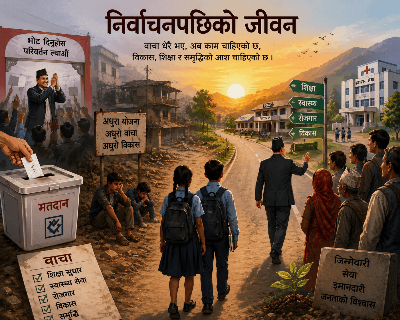निर्वाचनपछिको जीवन