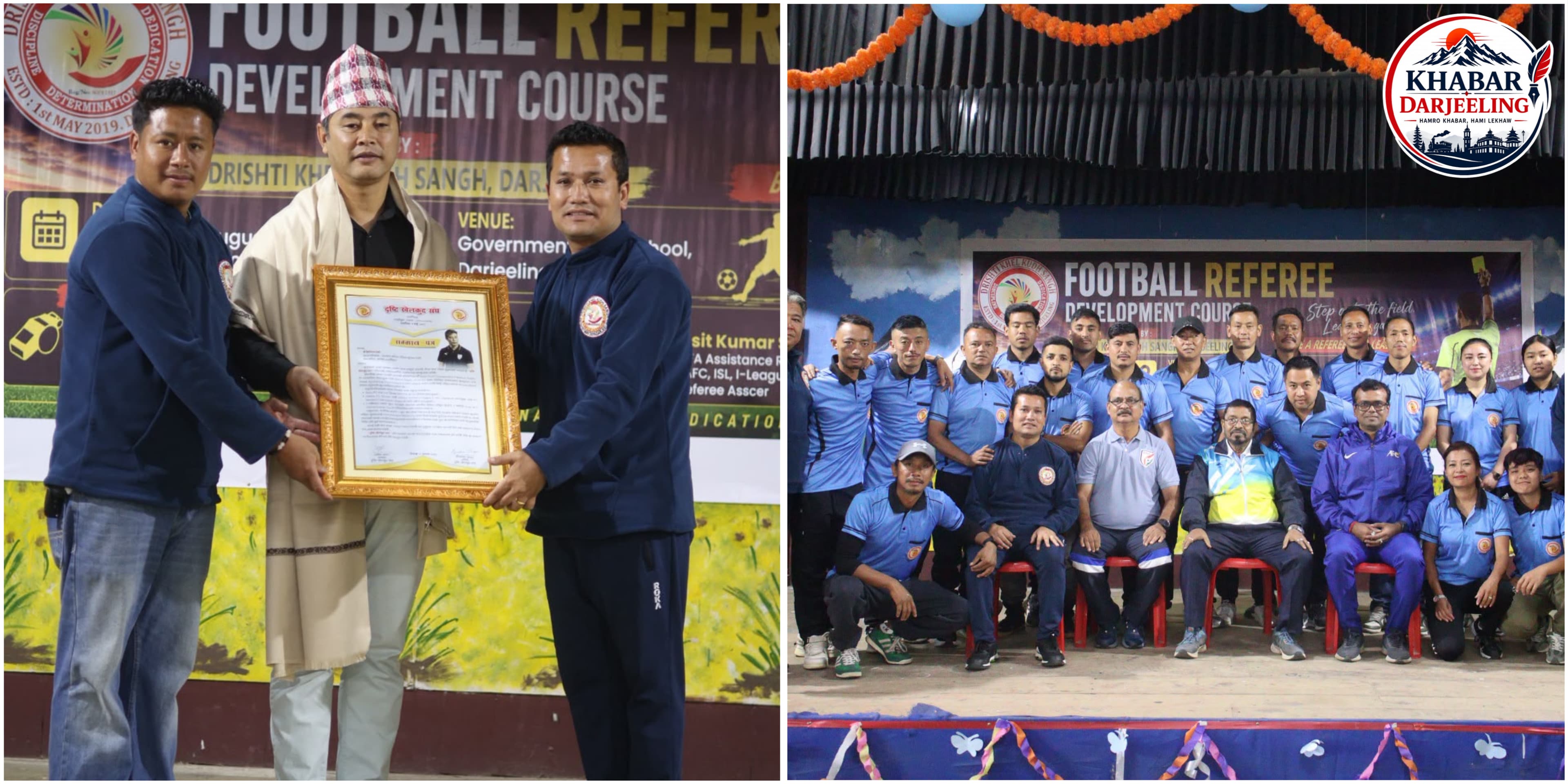 FIFA-समर्थित रेफ्री पाठ्यक्रम: दार्जलिङमा २६ जना प्रमाणित अधिकृत तयर