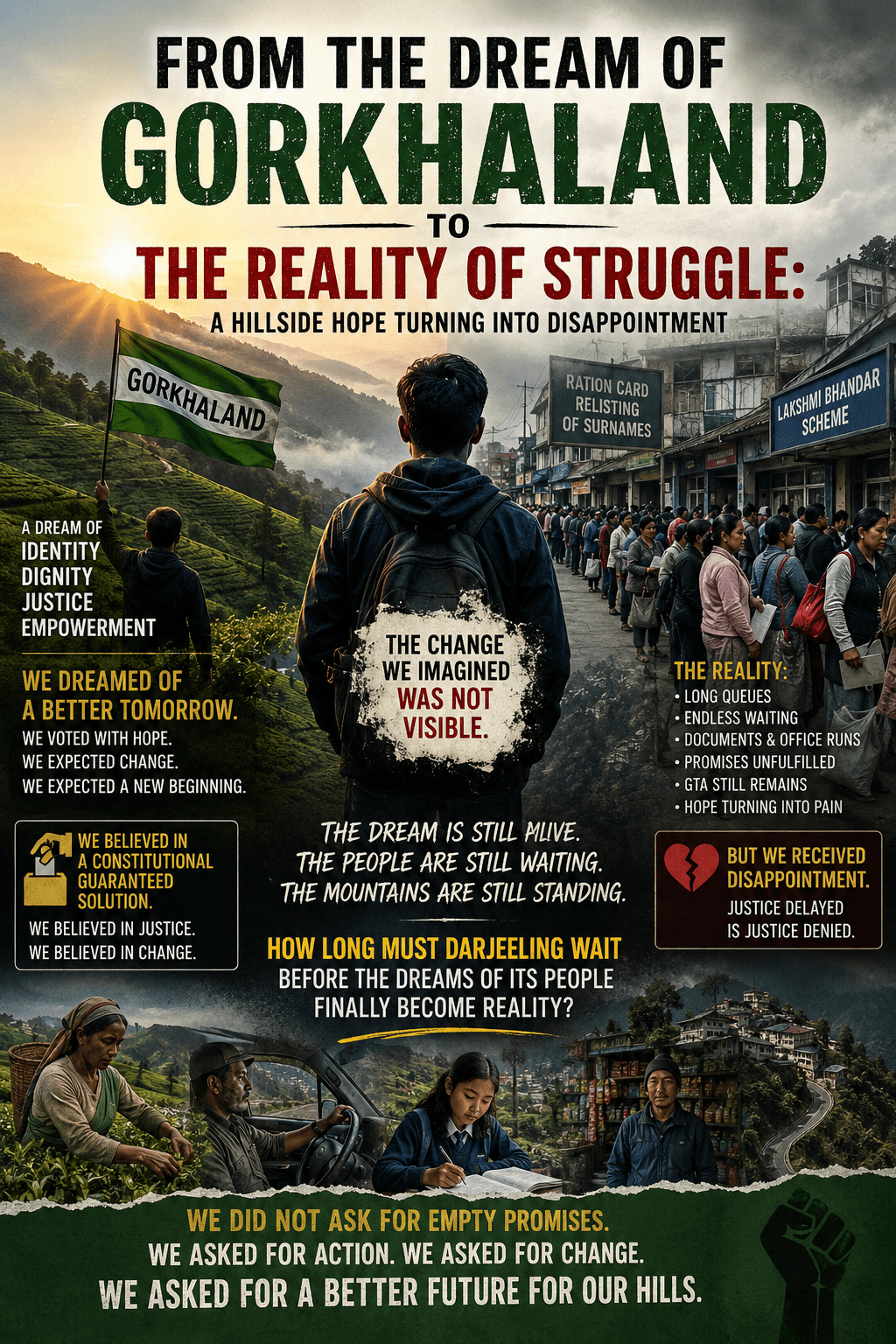 From the Dream of Gorkhaland to the Reality of Struggle: A Hillside Hope Turning Into Disappointment